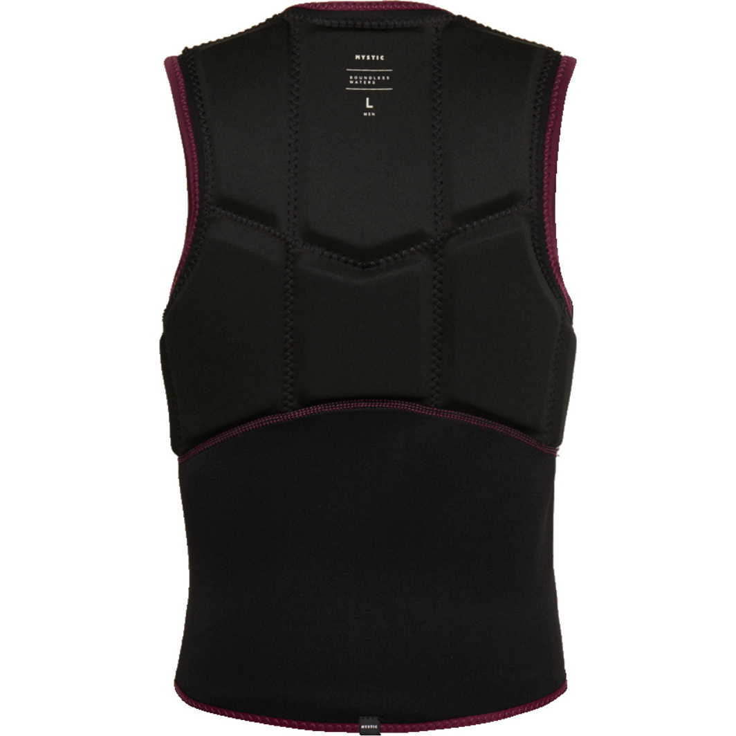 2026 Mystic Männer Star Front Zip Impact Vest 35005.230231 - Oxblood Red